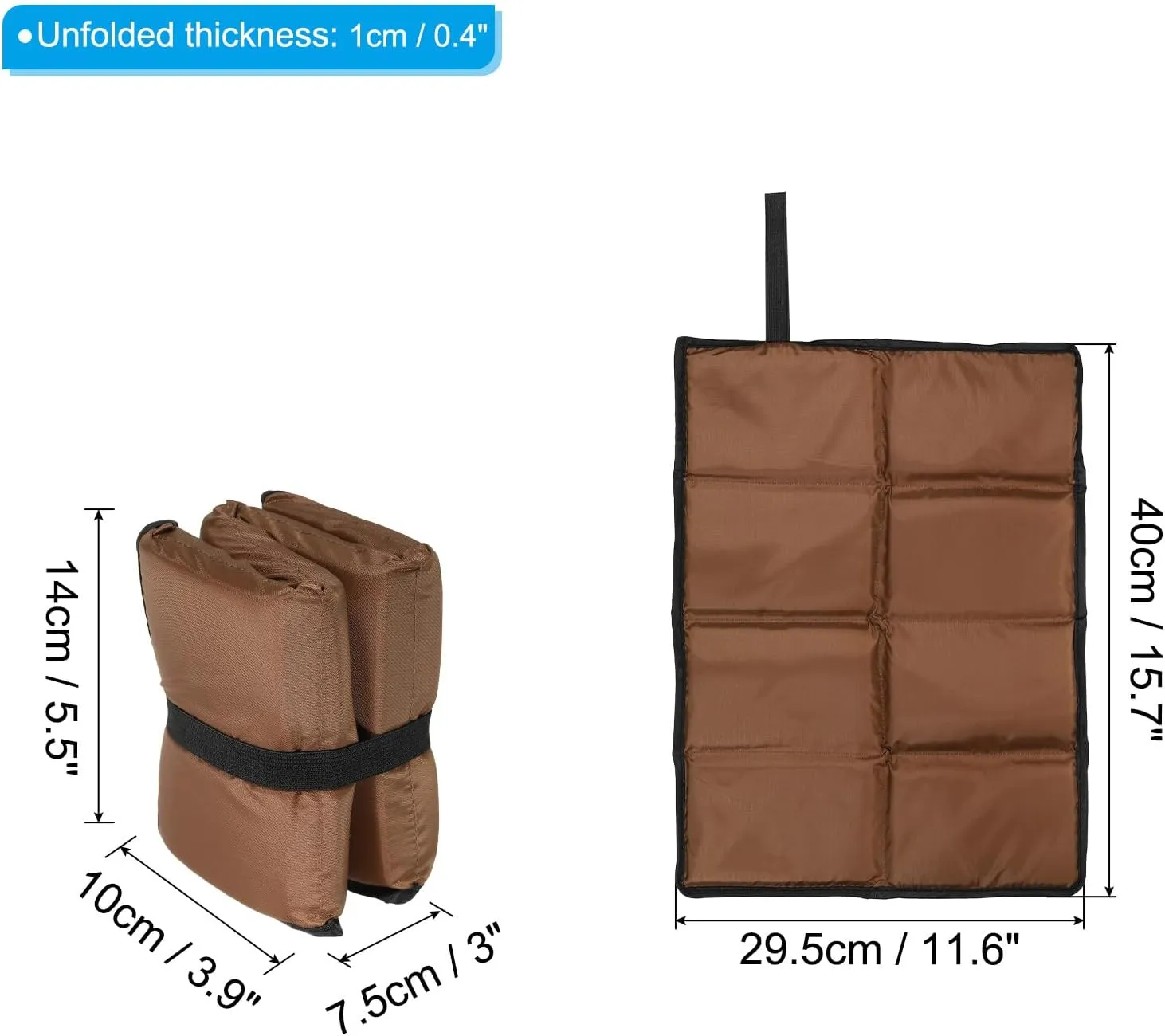 PATIKIL Foldable Hiking Seat Pad Cushion Sitting Pads Foam Mat Ultralight Waterproof for Outdoor Camping Picnic Stadium