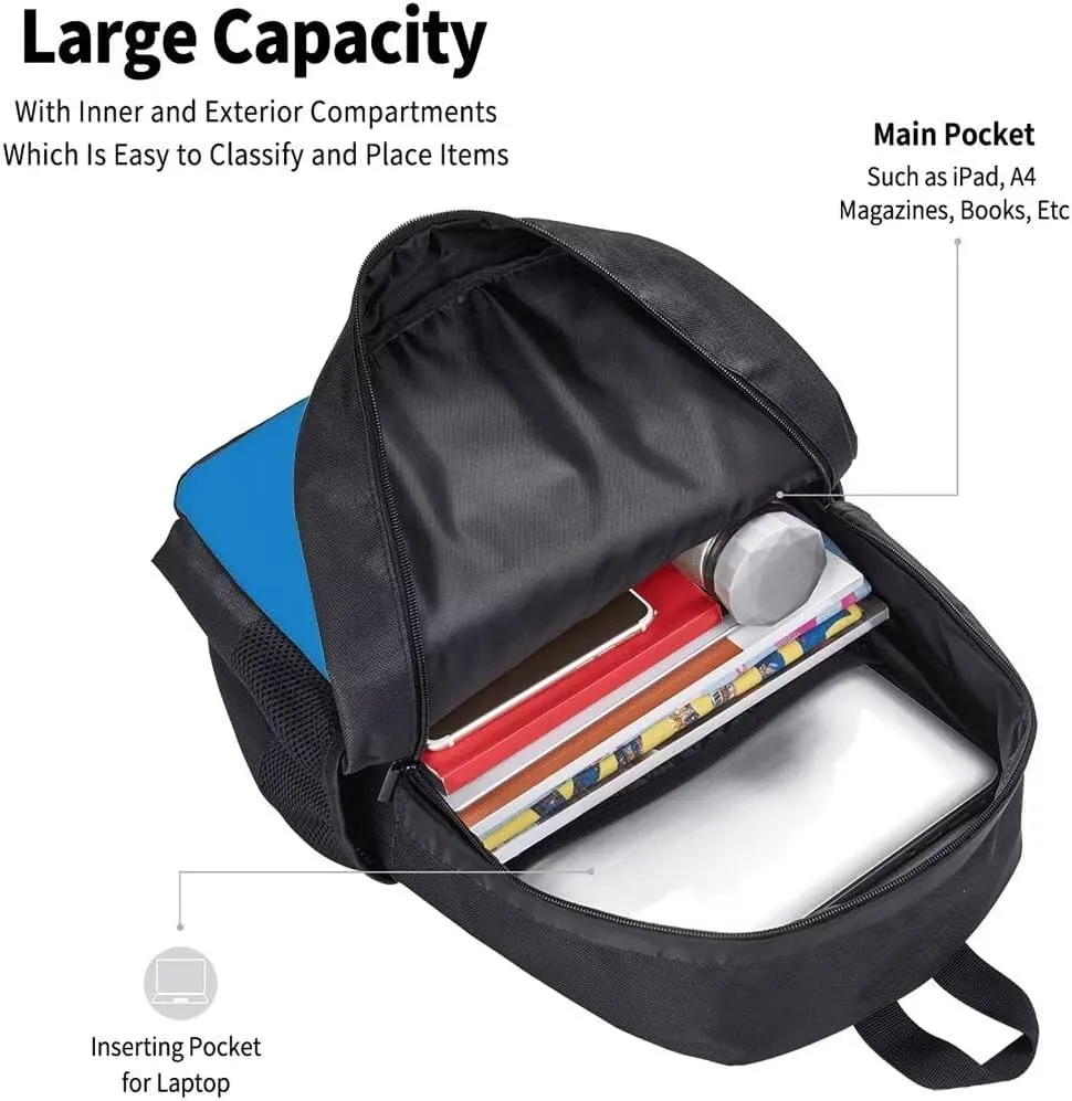 Personalized Carolina Large Capacity Shoulder Bag Custom, Custom Personalized Name and Number Football Sports Backpack Travel Bag Computer Bag Fan Presents