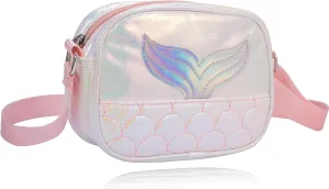 PinkSheep Toddler Purse for Girls Gifts Mermaid Purse Kids Shoulder Bag Crossbody Wallet 3-8Year Little Girl Gift（Fit PHONE）