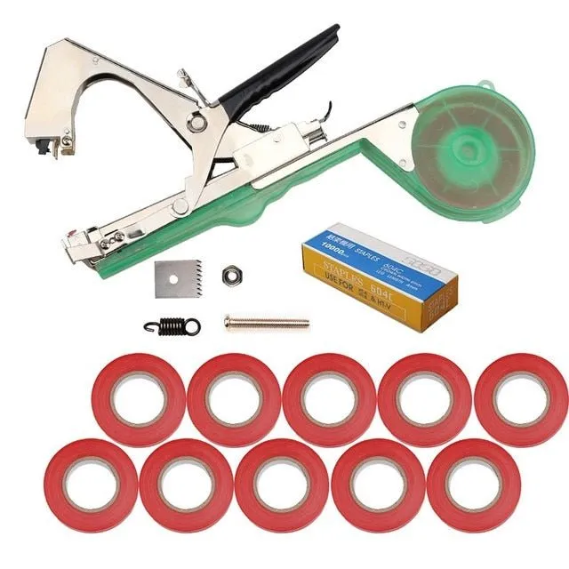 Plant Upright Tying Tool - Plant Tape Gun for Grapes, Raspberries, Tomatoes and Vining Vegetables Tying Machine