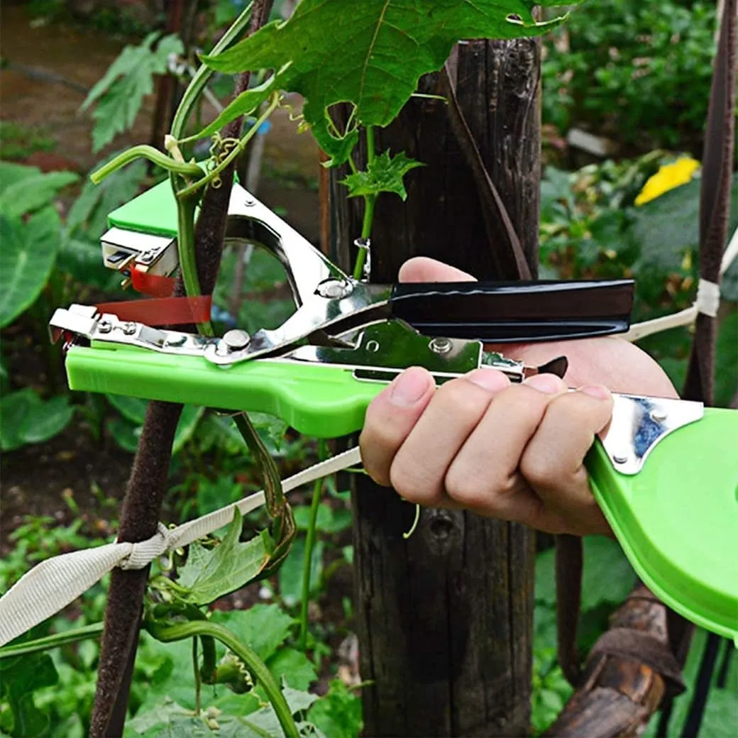 Plant Upright Tying Tool - Plant Tape Gun for Grapes, Raspberries, Tomatoes and Vining Vegetables Tying Machine