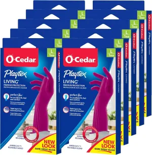Playtex Gloves Living Premium Protection, Large 1 Pair ( Pack of 10)