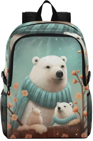 Polar Bear Backpack 22L Foldable Daypack for Men Women Travel Camping