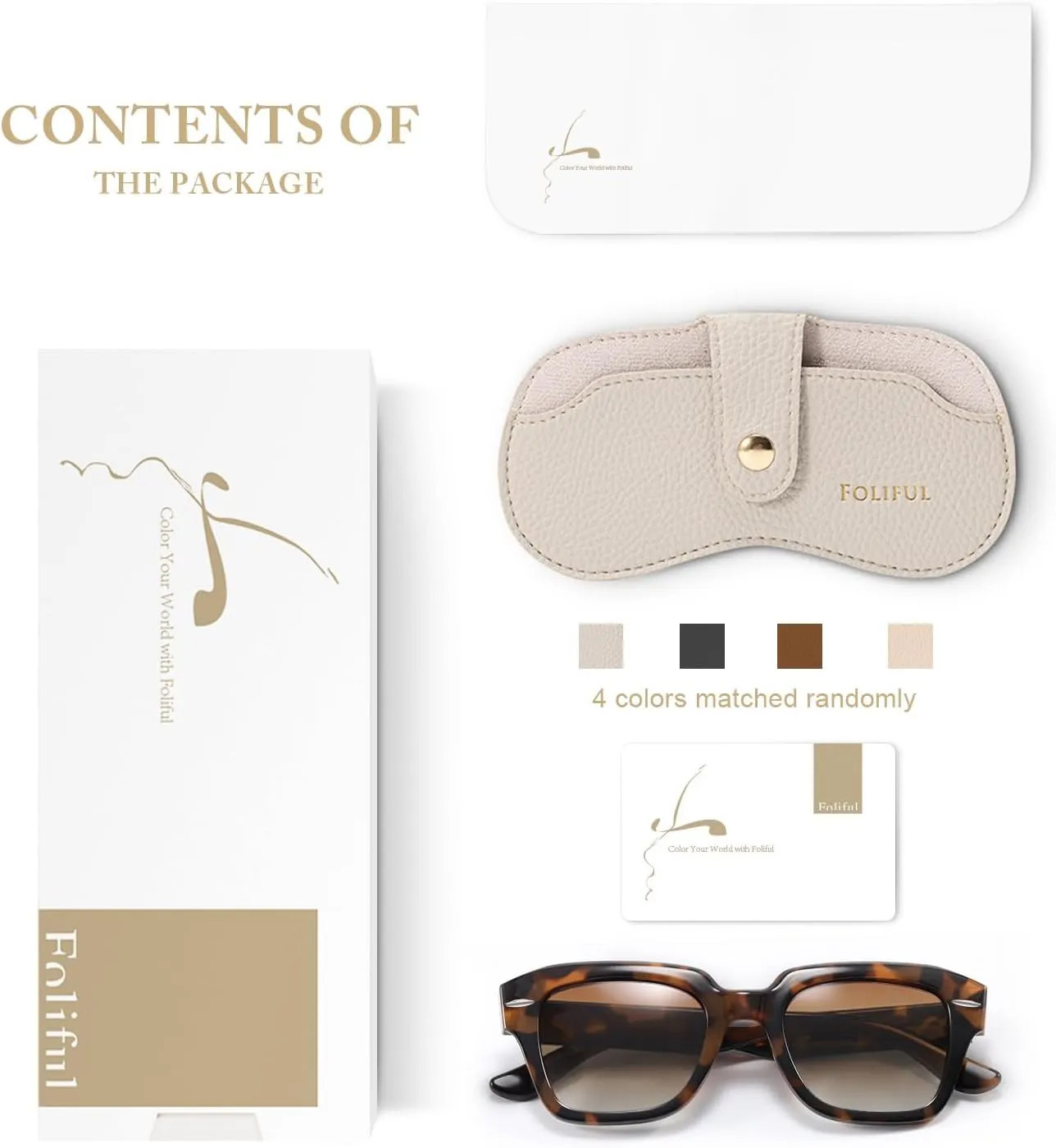 Polarized Sunglasses Womens Classic Retro Square Shape Sunglasses for Women Men Driving Fishing UV Protection