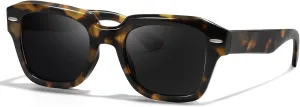 Polarized Sunglasses Womens Classic Retro Square Shape Sunglasses for Women Men Driving Fishing UV Protection