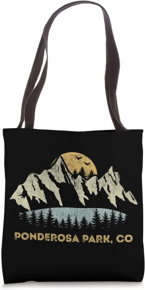 Ponderosa Park Colorado Mountain Sunset Sunrise CO Tote Bag