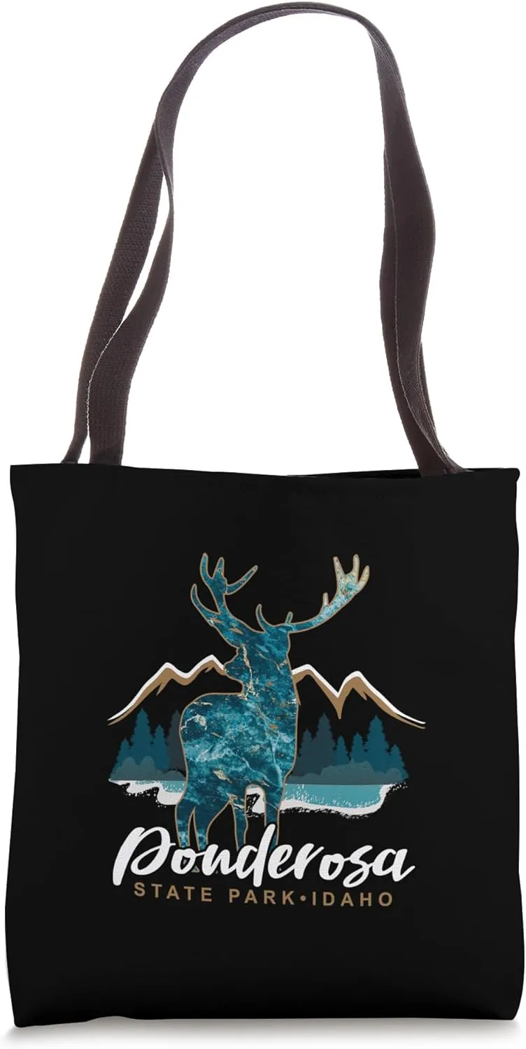 Ponderosa State Park Idaho Souvenir Elk Mountains Tote Bag
