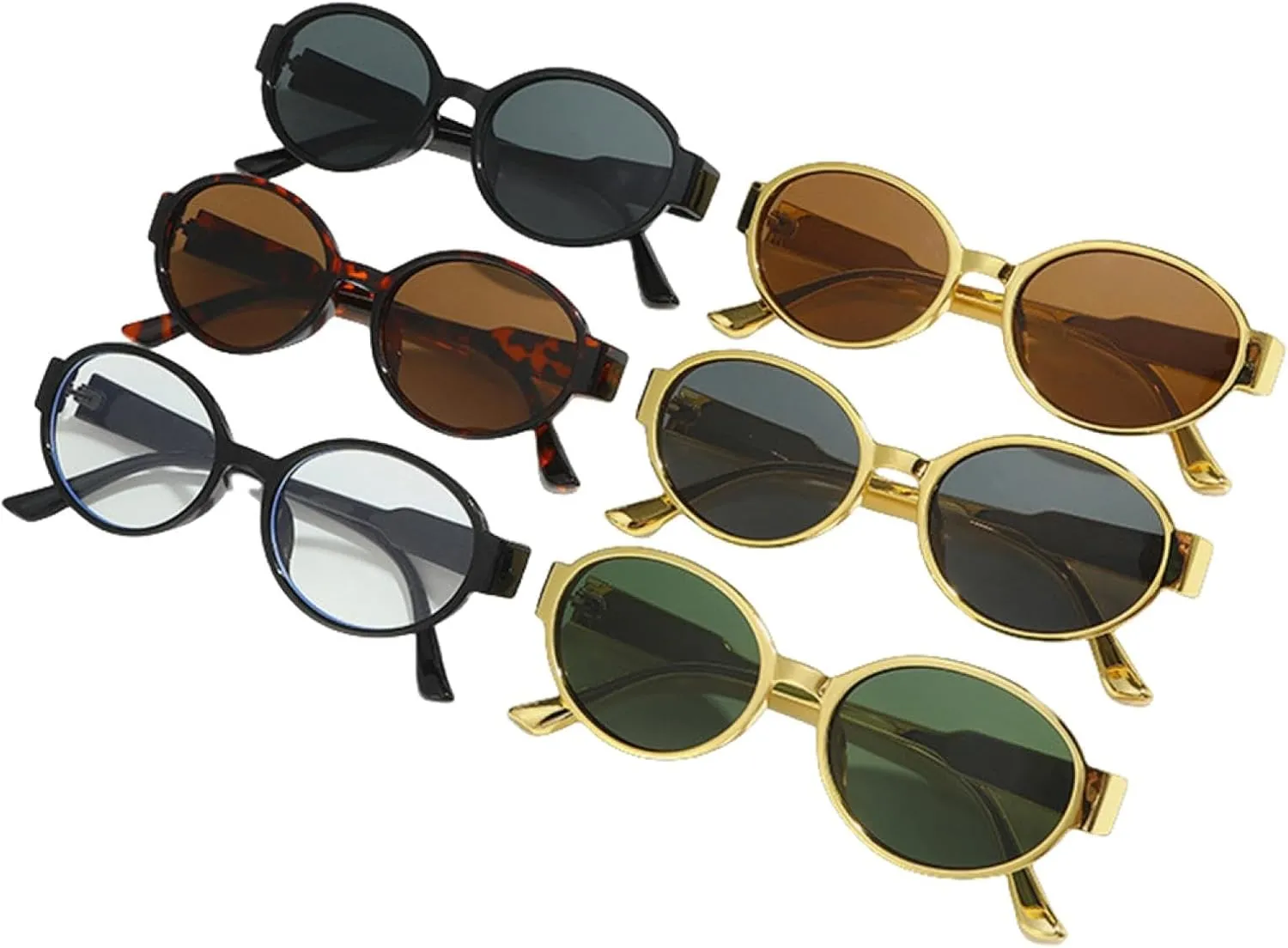 Popular Fashion Round Sunglasses Women Retro Punk Trending Leopard Green Sun Glasses Men Shades Uv400