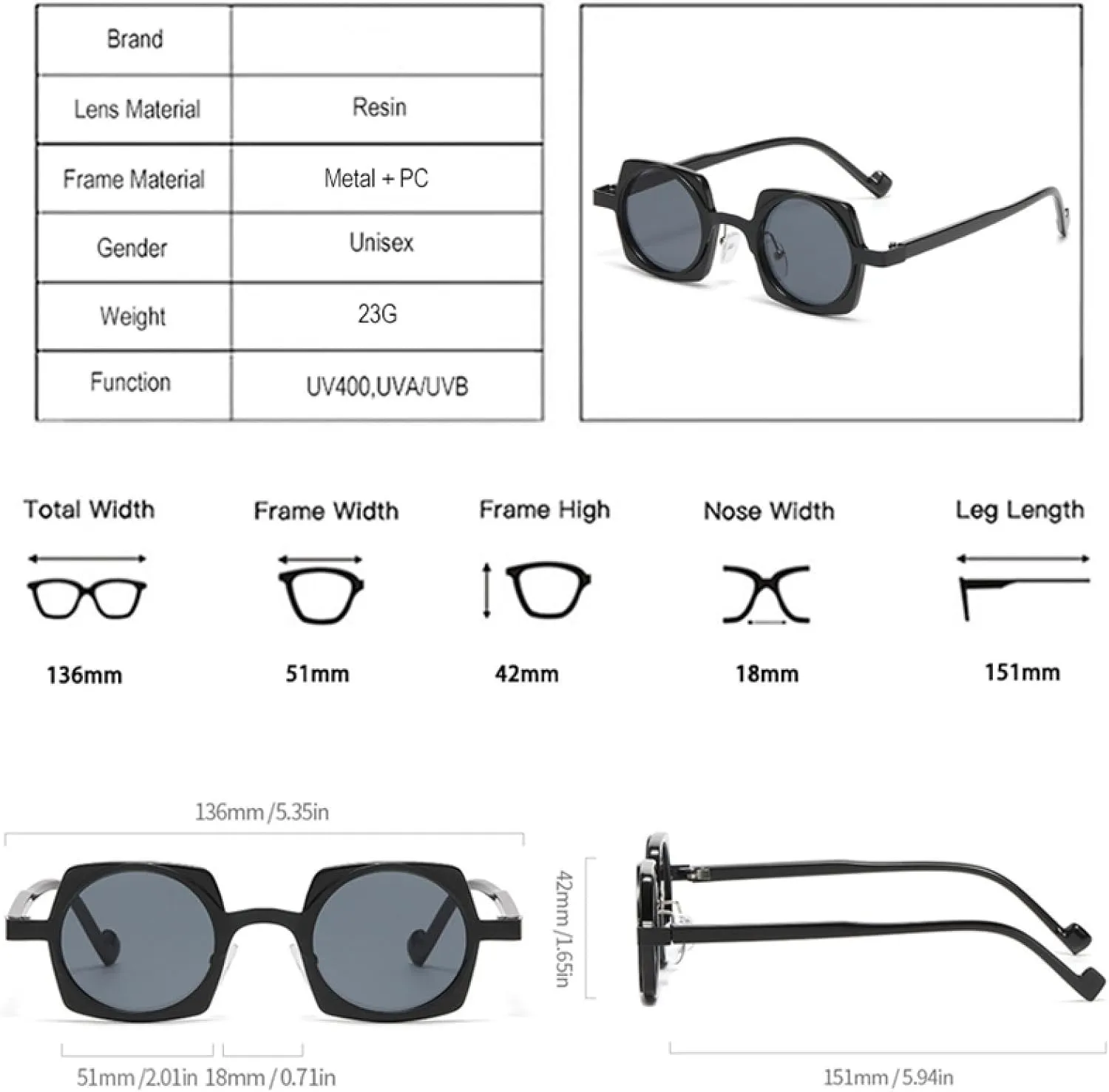 Popular Fashion Small Sunglasses Women Retro Candy Color Men Frame