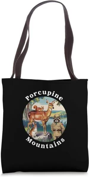 Porcupine Mountains Michigan Outdoors Vacation Souvenir Tote Bag