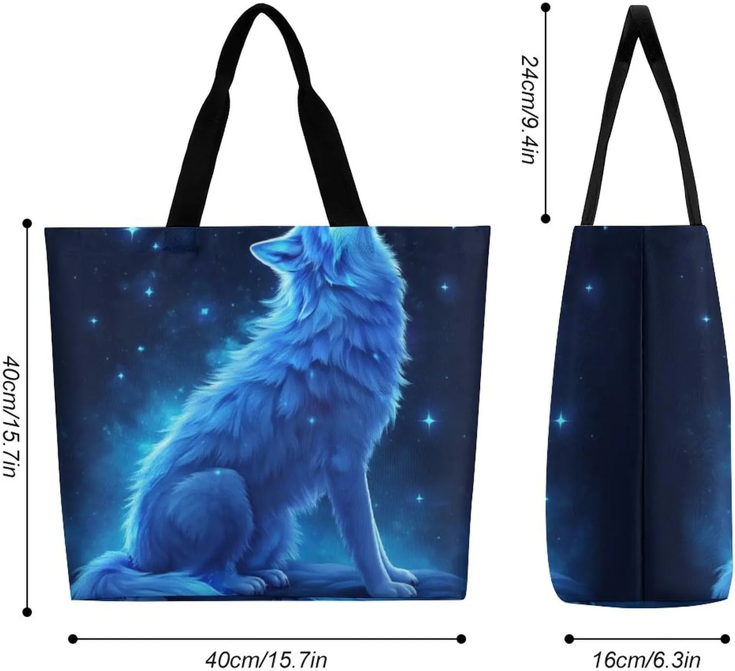 Portable Large Tote Bag for Women, Reusable Grocery Shoulder Bag Multipurpose Shopping Bags