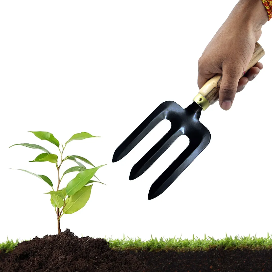 Premium Quality Gardan Trowel Tools Set 5 Pcs With Wooden Handle
