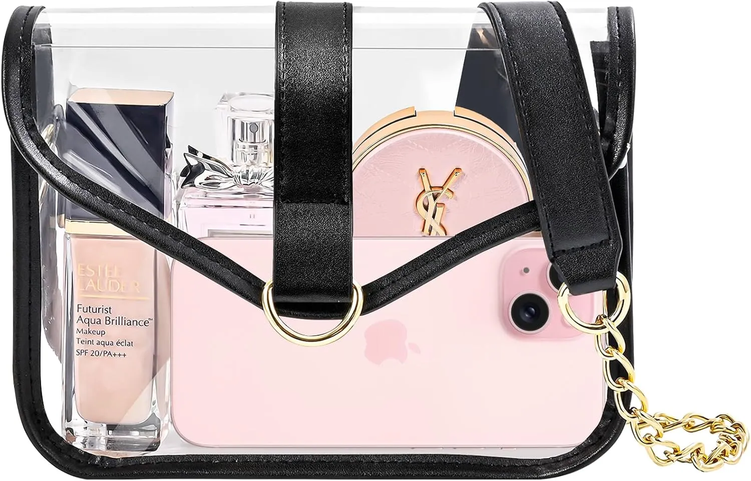 ProCase Clear Purse for Women, Crossbody Handbag Stadium Approved See Through Shoulder Bag for Concert Game Sport