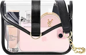 ProCase Clear Purse for Women, Crossbody Handbag Stadium Approved See Through Shoulder Bag for Concert Game Sport