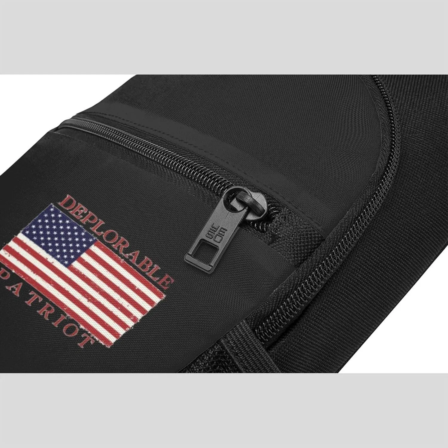 Proud Deplorable Patriot American Flag Unisex Chest Bag Lightweight Crossbody Shoulder Bag Travel Pocket