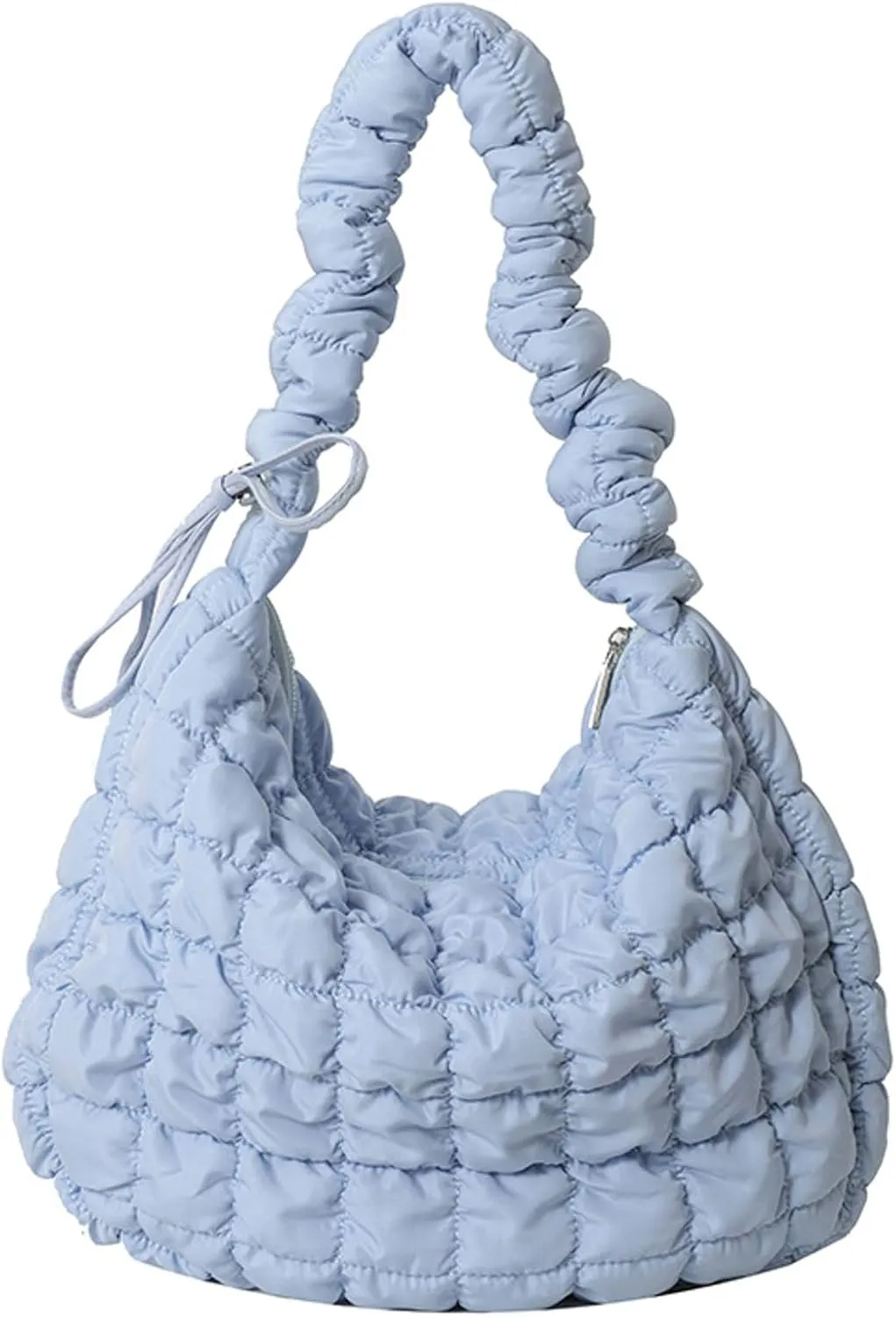 Puffer Tote Bag Women 2025 Quilted Padded Down Jacket Bag Soft Puffy Crossbody Bag Handbags Bubble Purse