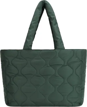 Puffy Bag for Women, Puffer Tote Bag with Zipper, Large Quilted Shoulder Travel Essentials Handbags with