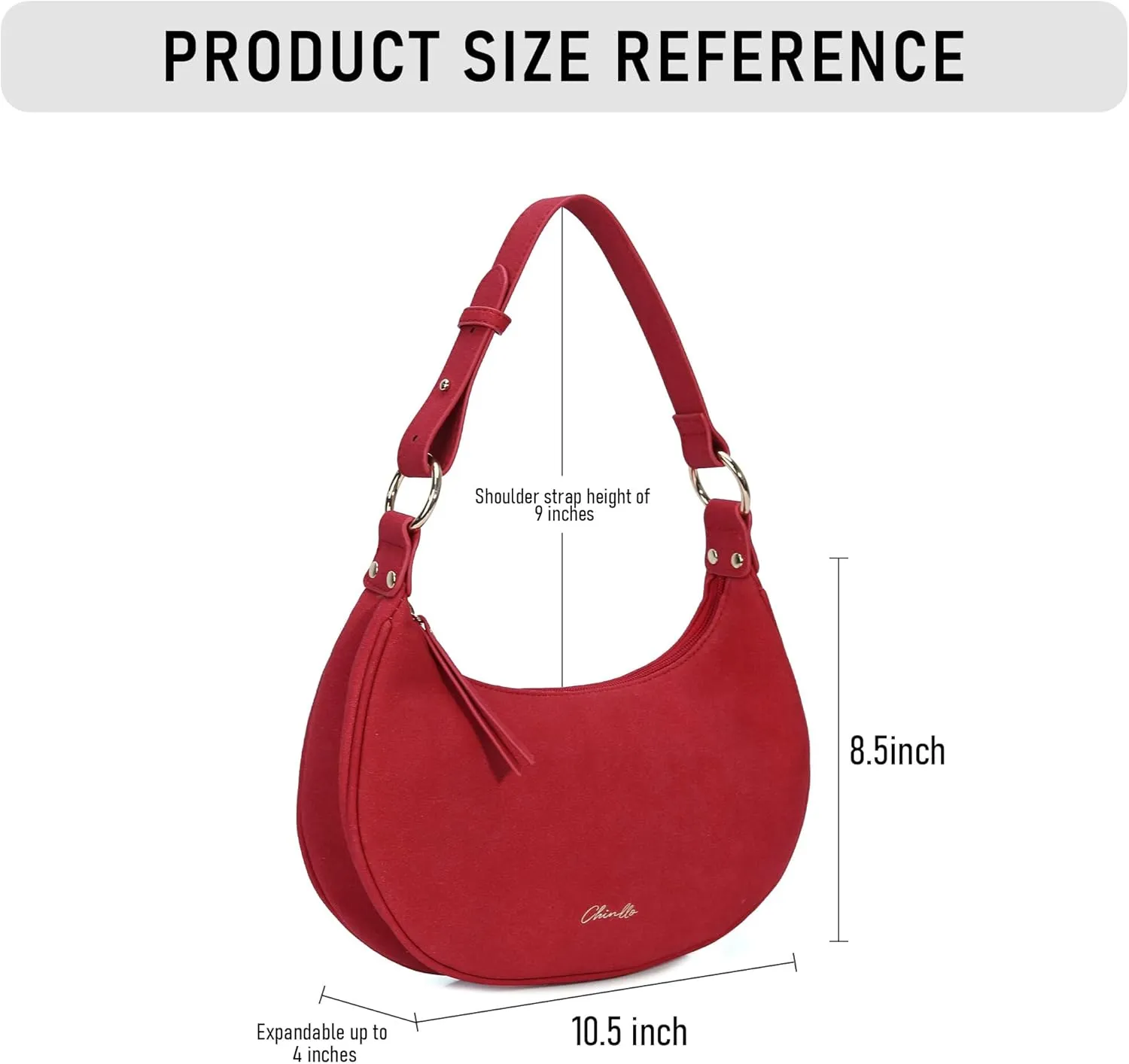 Purse Shoulder bag for women, Cute Mini Clutch Zipper Hobo Tote Handbags