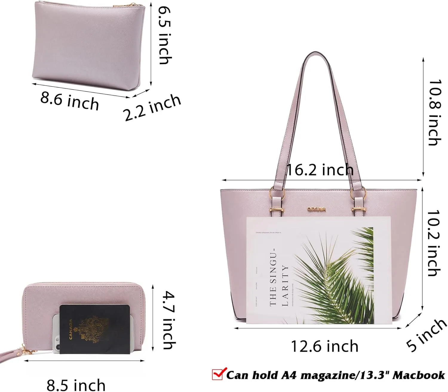 Purses And Wallets Set For Women Work Tote Satchel Handbags Shoulder Bag Top Handle Totes Purse With Matching Wallet