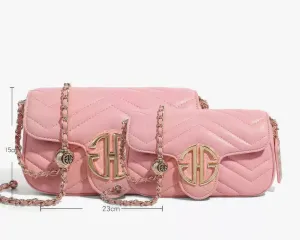 Quilted Crossbody Envelope Shape Handbag