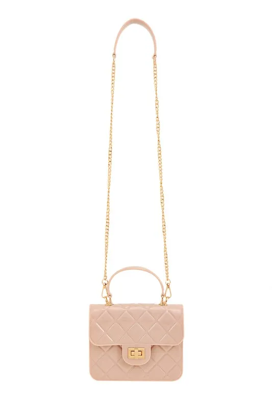 Quilted Jelly Crossbody Purse