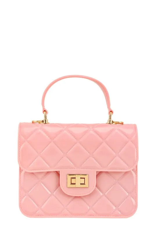 Quilted Jelly Crossbody Purse