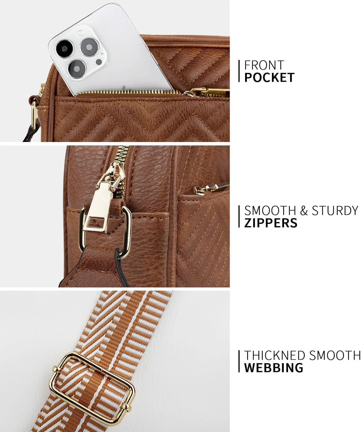 Quilted Vegan Leather Crossbody Bags for Women, Small Shoulder Crossbody Bag Womens Handbags, Purses for Women