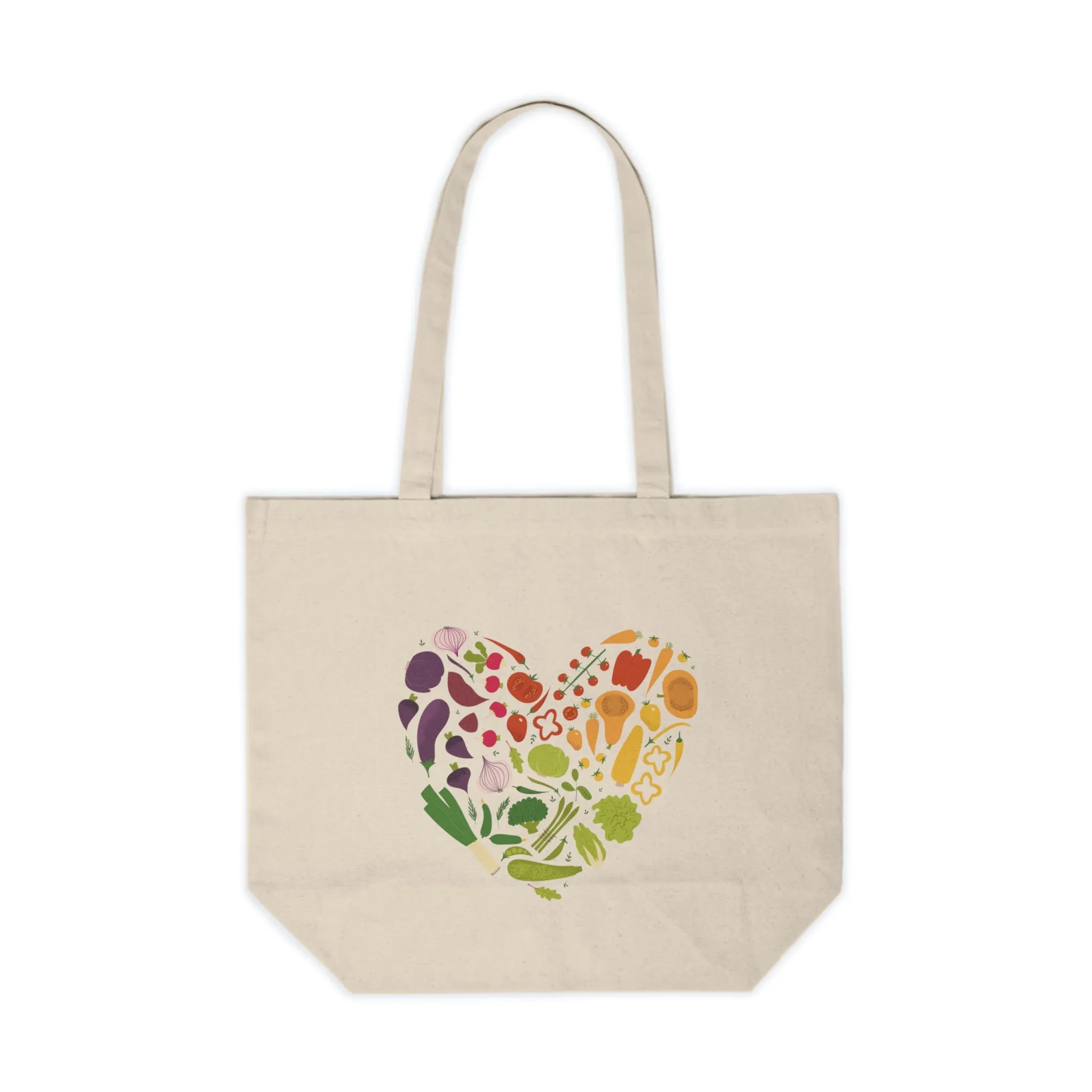 "Veggie Heart" Canvas Tote