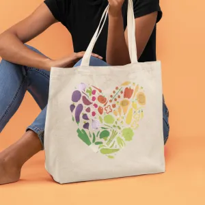 "Veggie Heart" Canvas Tote