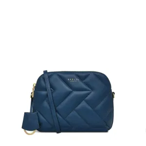 Radley Dukes Place Quilt Medium Ziptop Crossbody Bag - Deepsea