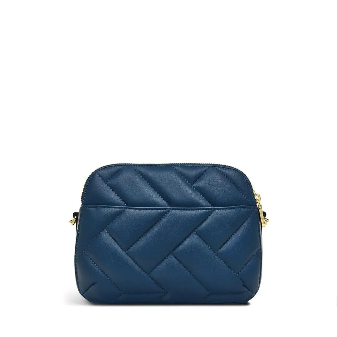 Radley Dukes Place Quilt Medium Ziptop Crossbody Bag - Deepsea