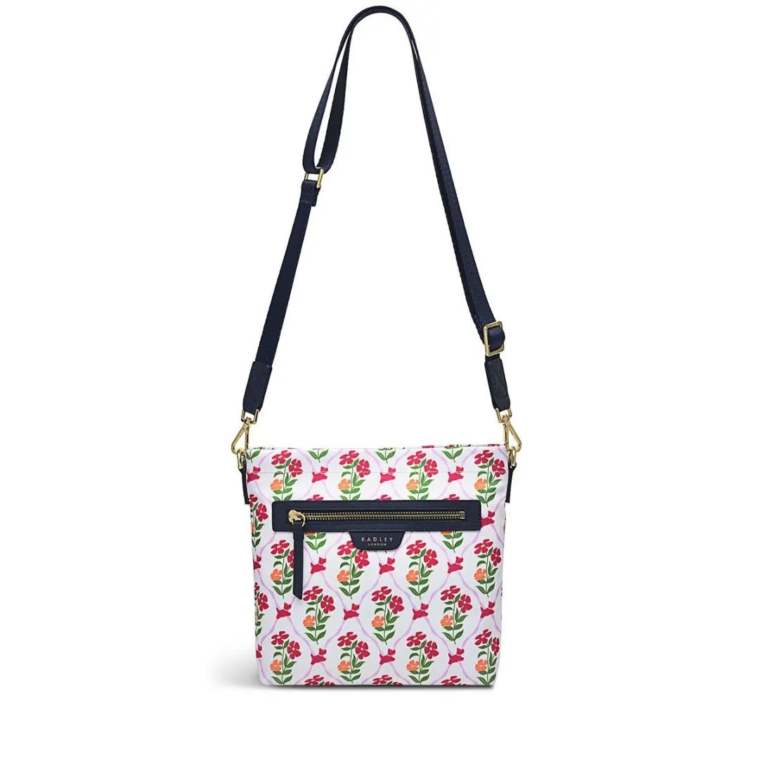 Radley Finsbury Park Carousel Floral Small Ziptop Crossbody Bag - Chalk