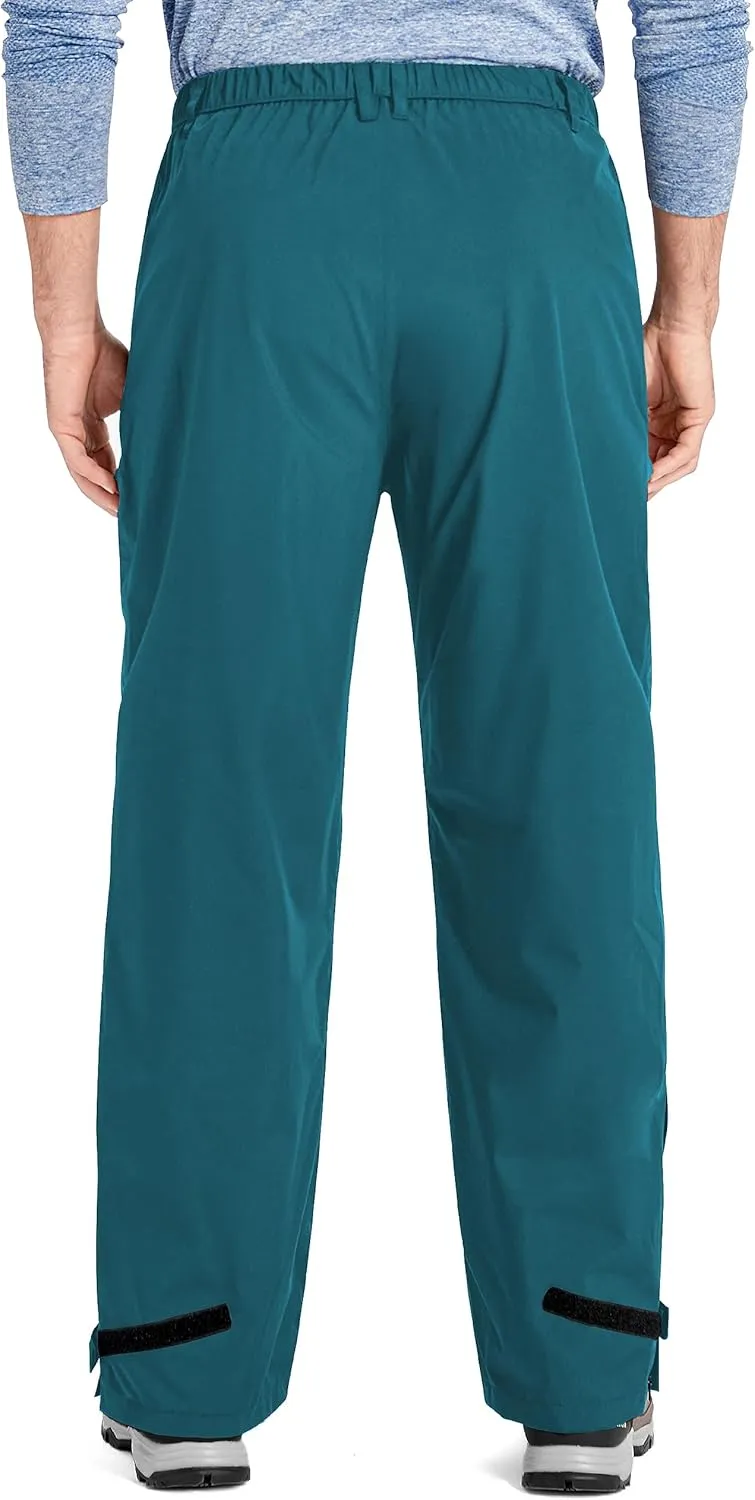 Rain Pants Mens Waterproof Rain Over Pants Windproof Hiking Pants