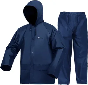 Rain Suits for Men Ultra-Lite Waterproof Protective Rain coats Rain Gear Workwear Fits Men Women