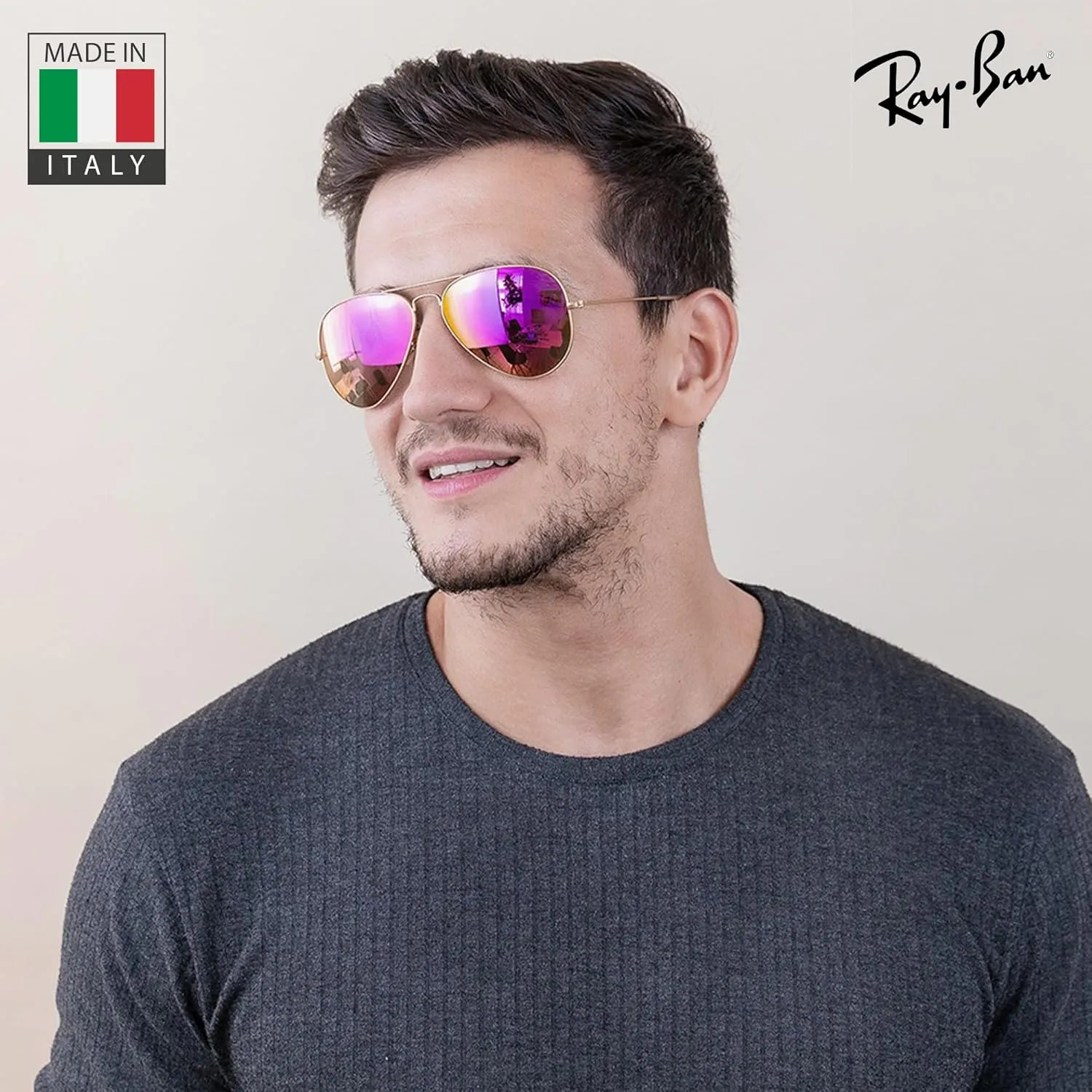 Ray-Ban RB3025 Classic Aviator Shape Sunglasses With Eyewear Kit Bundle - Adjustable Nose Pads - Retro Sunglasses