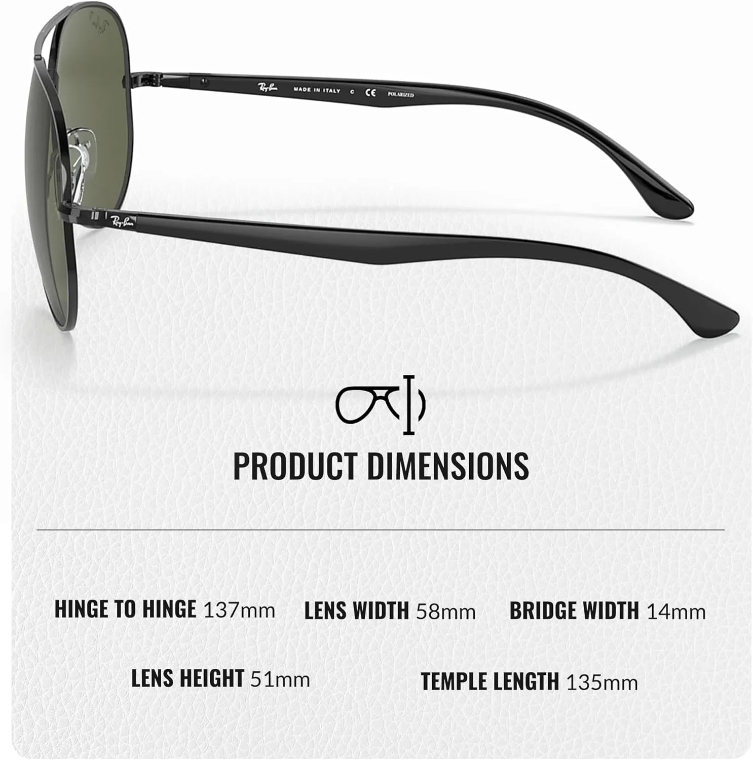 Ray-Ban RB3675 Aviator Shape Sunglasses With Eyewear Kit Bundle - Adjustable Nose Pads - Retro Sunglasses