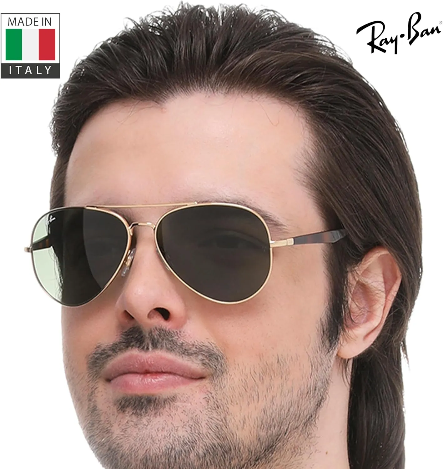 Ray-Ban RB3675 Aviator Shape Sunglasses With Eyewear Kit Bundle - Adjustable Nose Pads - Retro Sunglasses