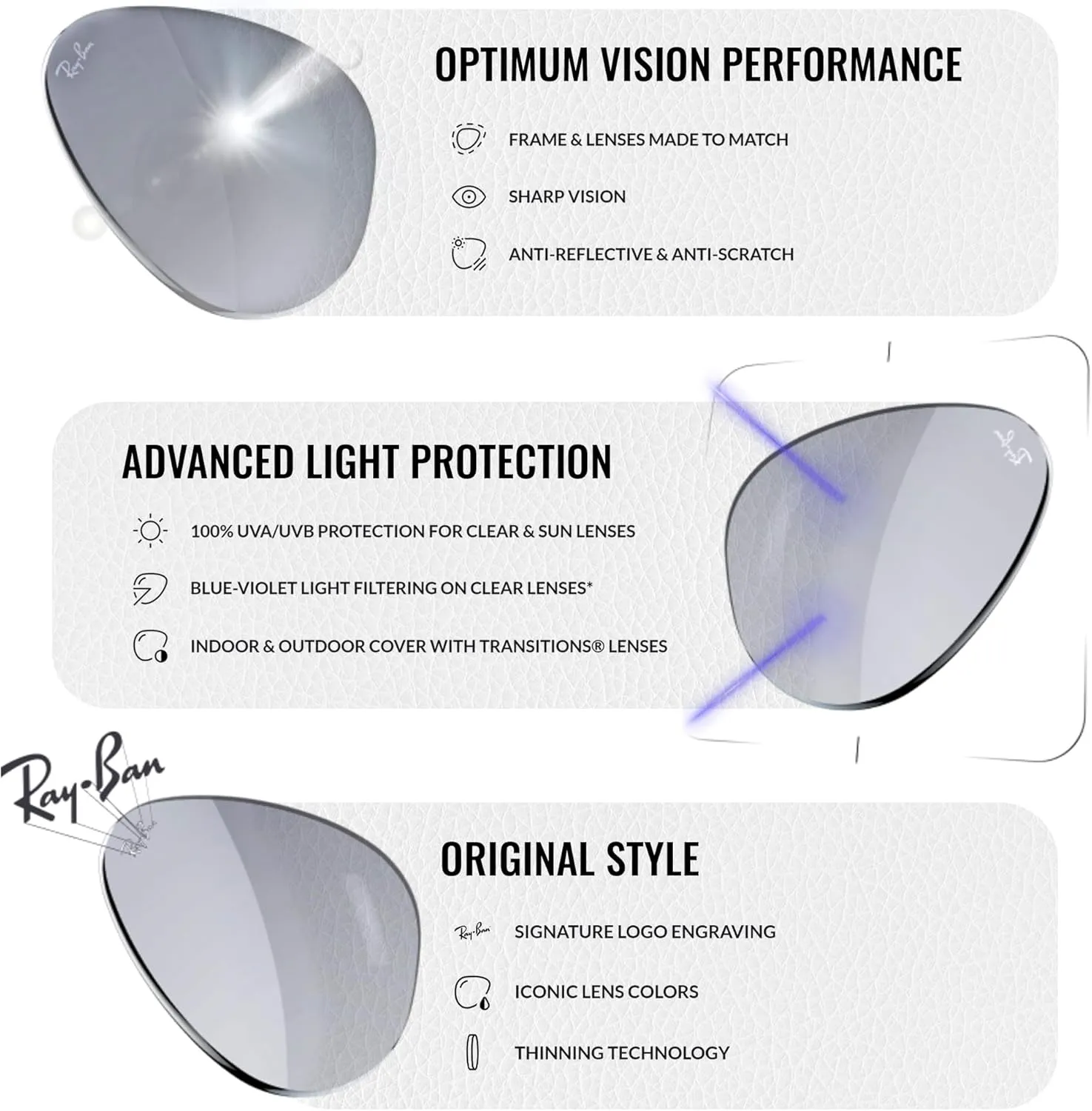 Ray-Ban RB3675 Aviator Shape Sunglasses With Eyewear Kit Bundle - Adjustable Nose Pads - Retro Sunglasses