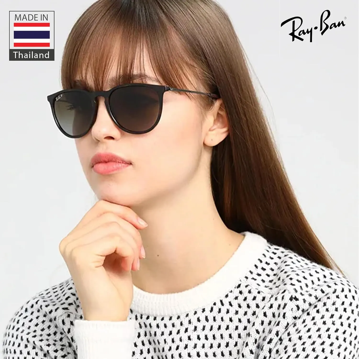Ray-Ban RB4171 ERIKA Color Mix Phantos Shape Sunglasses With Eyewear Kit Bundle - High Bridge Fit - Retro Sunglasses