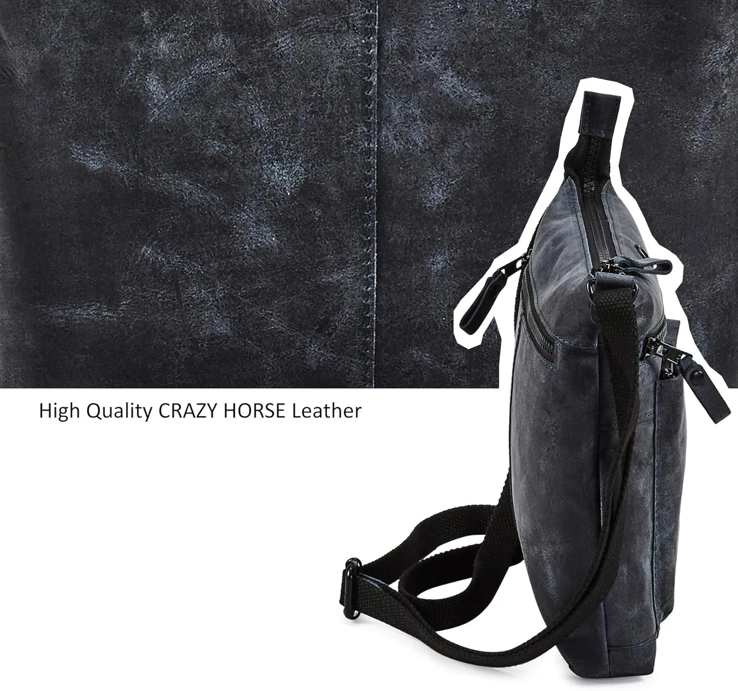 Real Leather Purse for Women Crossbody Bag Travel Shoulder Handbag Small Vintage Pocketbook