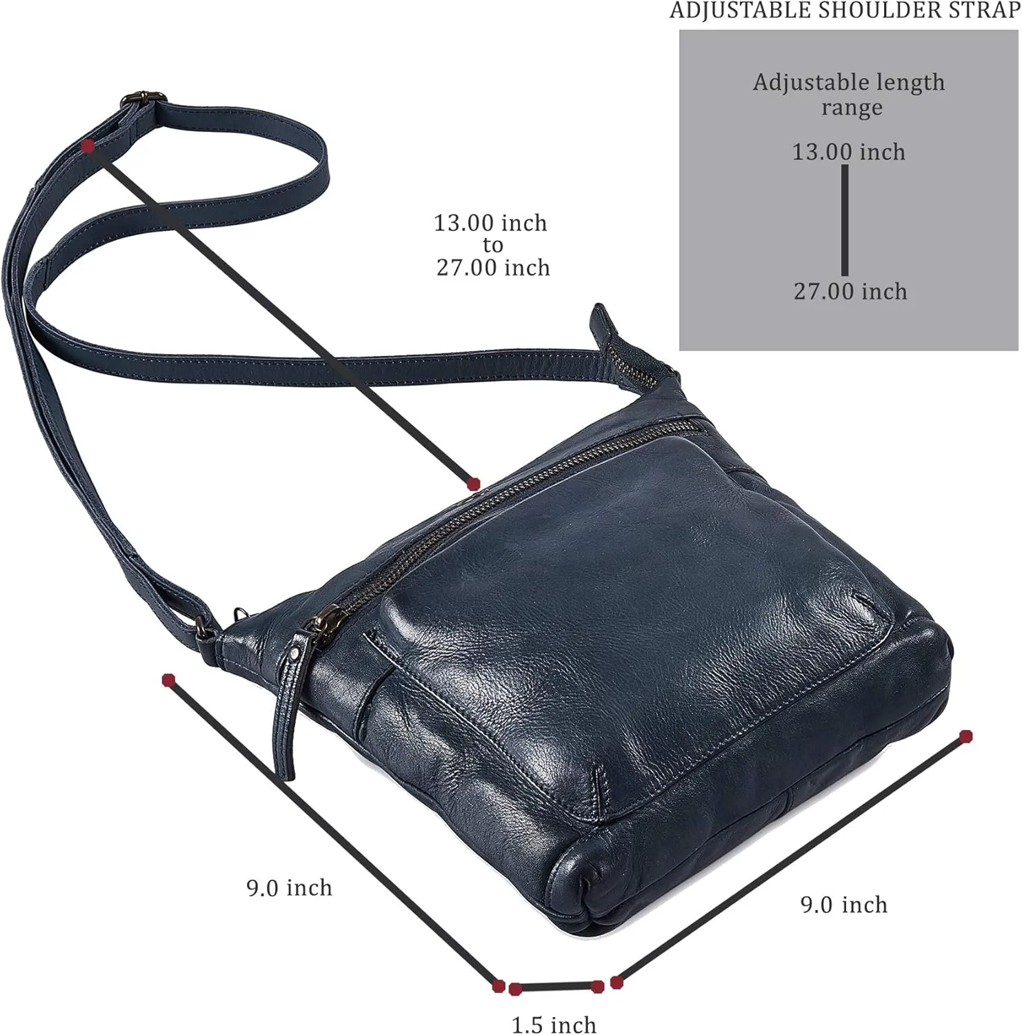 Real Leather Purse for Women Crossbody Bag Travel Shoulder Handbag Small Vintage Pocketbook