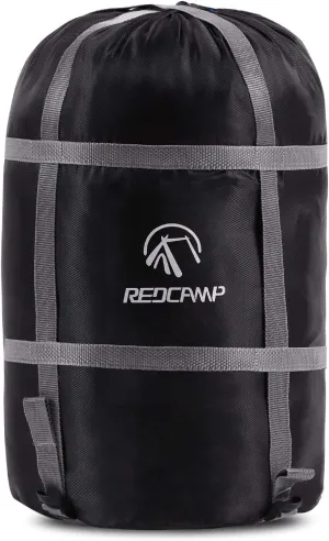 REDCAMP Sleeping Bag Stuff Sack, Black M, L, XL and XXL Compression Sack, Great for Backpacking and Camping
