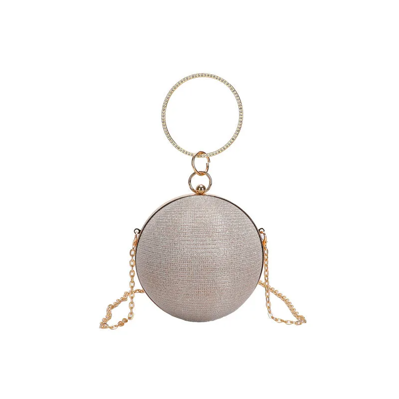 Retro Fashionable Rhinestone Dinner Box Mini Handbags
