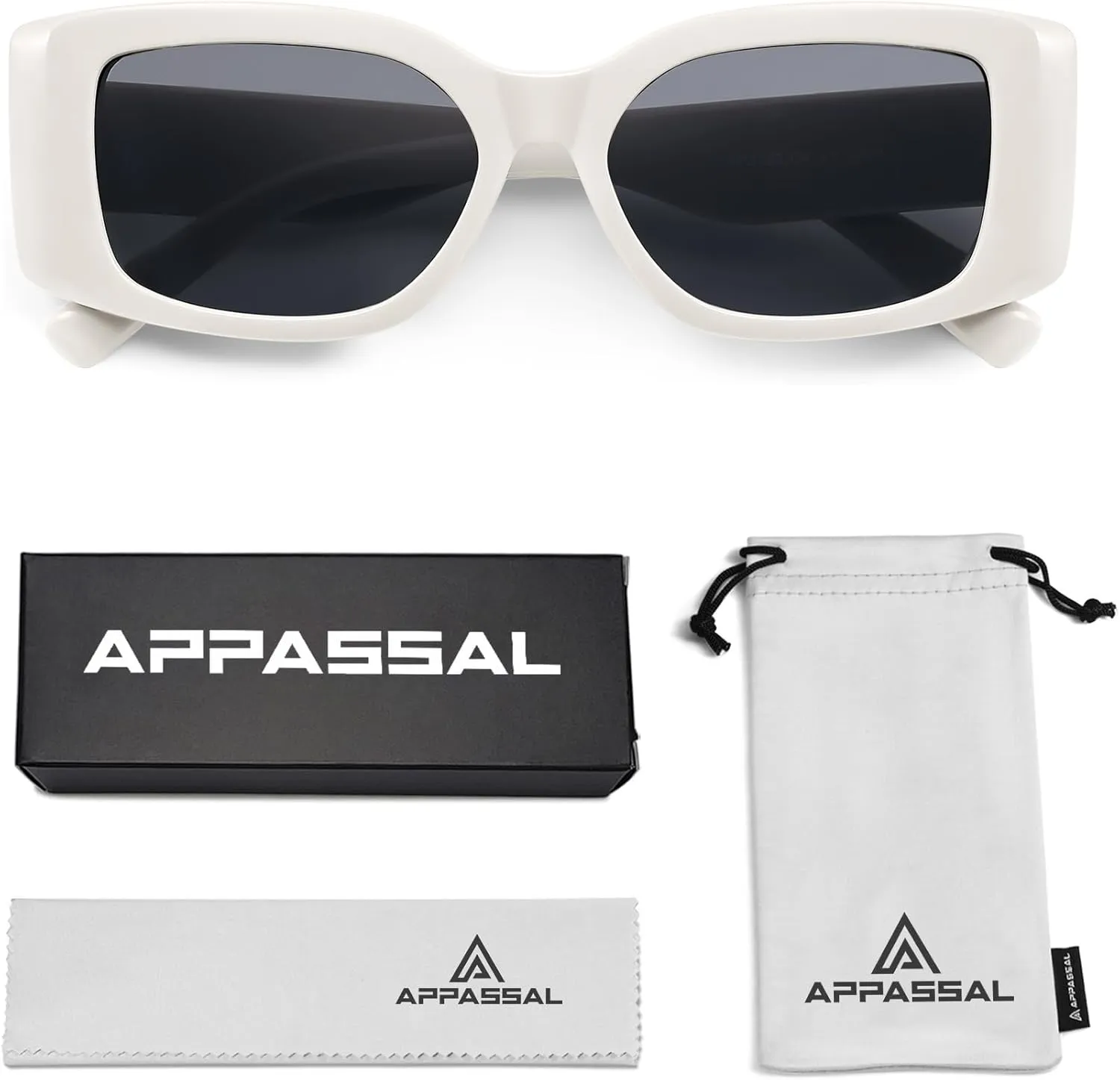 Retro Rectangle Sunglasses Women Men Trendy Vintage Square Sunnies AP3703