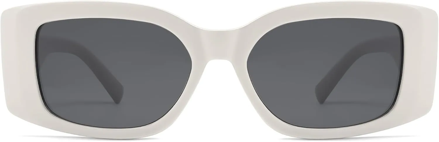 Retro Rectangle Sunglasses Women Men Trendy Vintage Square Sunnies AP3703