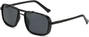 Retro Steampunk Sunglasses Men Metal Driver Safety Goggle Outdoor Eyewear Uv400 Protection