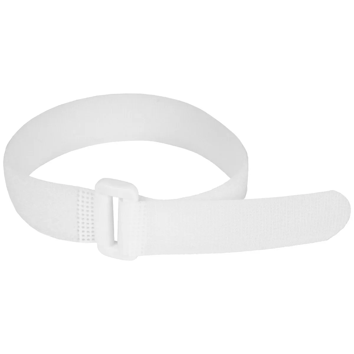Reusable Cinch Straps 1" x 30" - 10 Pack, Multipurpose Quality Hook and Loop Securing Straps (White) - Plus 2 Free Bonus Reusable Cable Ties