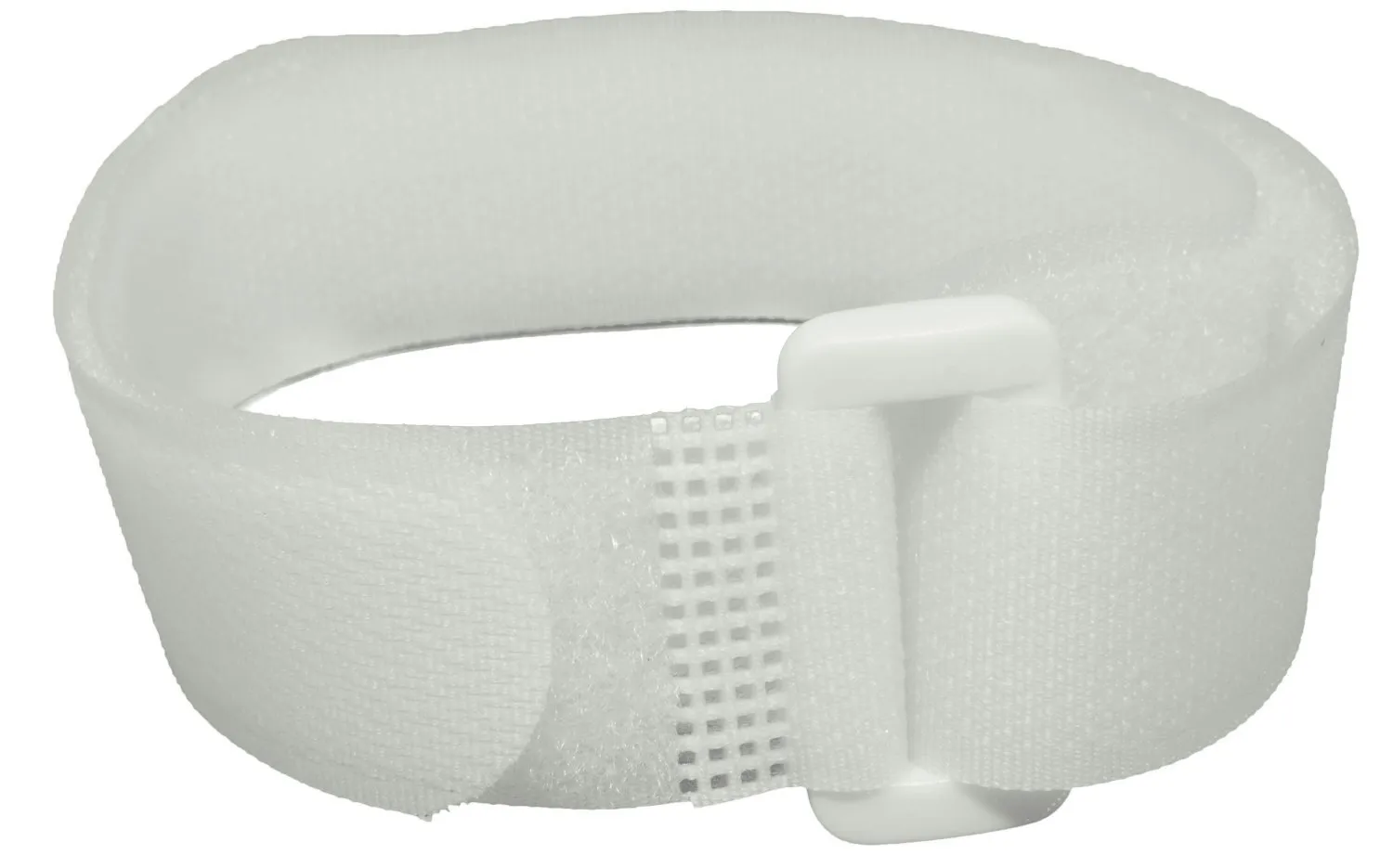 Reusable Cinch Straps 1" x 30" - 10 Pack, Multipurpose Quality Hook and Loop Securing Straps (White) - Plus 2 Free Bonus Reusable Cable Ties