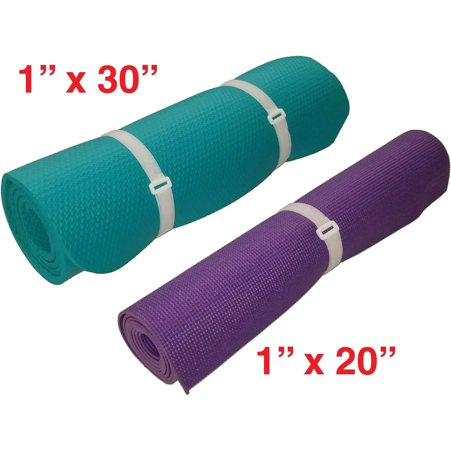 Reusable Cinch Straps 1" x 30" - 10 Pack, Multipurpose Quality Hook and Loop Securing Straps (White) - Plus 2 Free Bonus Reusable Cable Ties