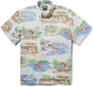 Reyn Spooner Men's South Park Mahalo Classic Button Front Shirt, White